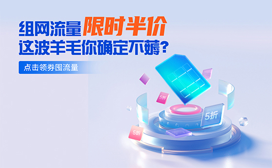 組網流量限時半價！你還在等什么？