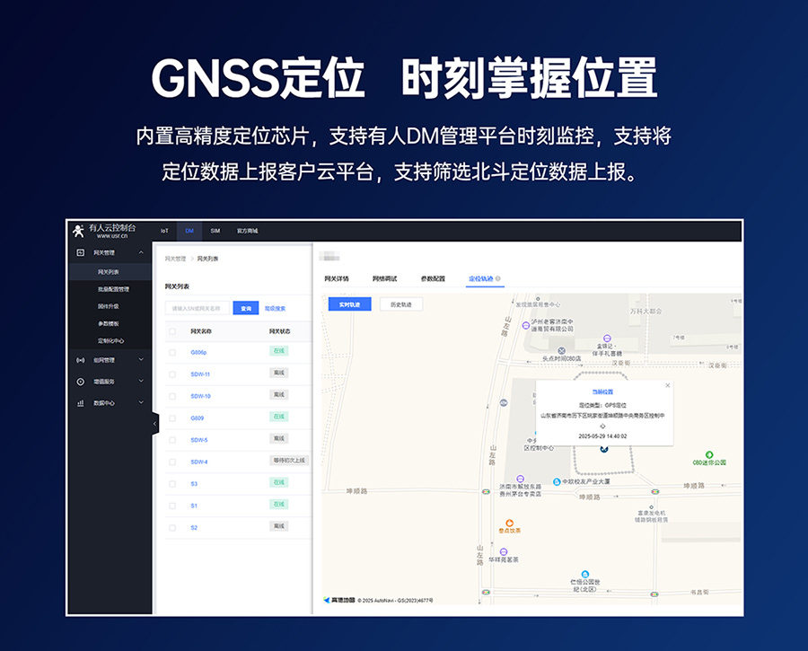 千兆邊緣路由器USR-G809s：GNSS定位，時(shí)刻掌握位置